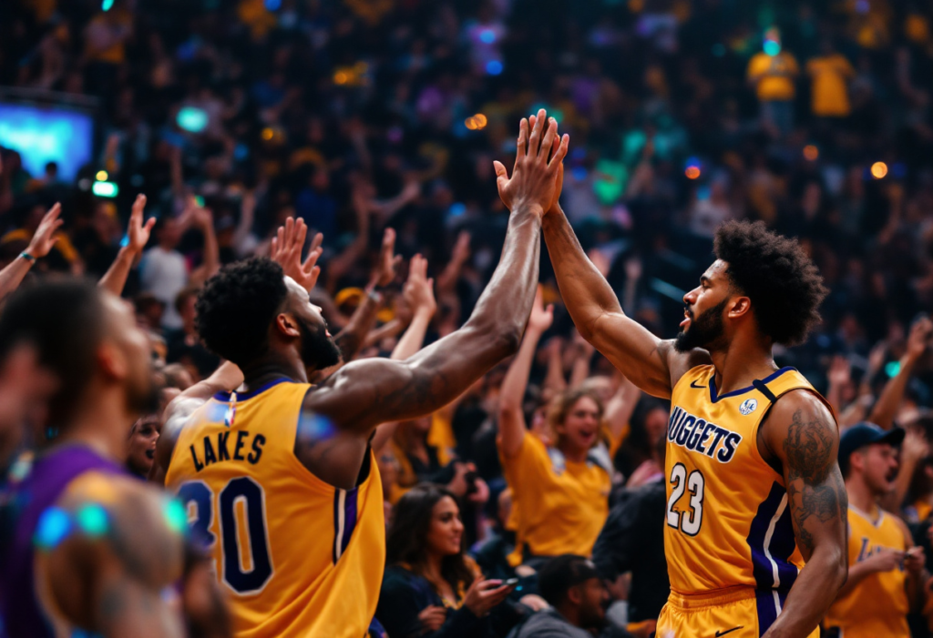 teilnehmer: denver nuggets gegen lakers spielerstatistiken spiel