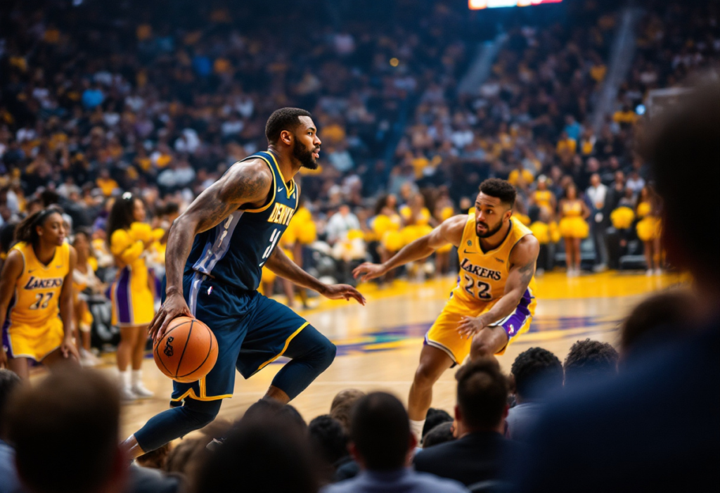 teilnehmer: denver nuggets gegen lakers spielerstatistiken spiel